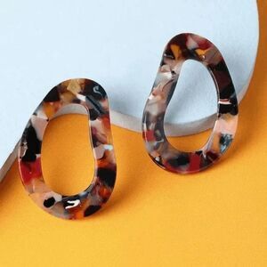 2/$21 Ladies Geo Print Unique Earrings
